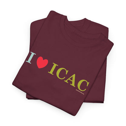 I love ICAC classic cotton t shirt