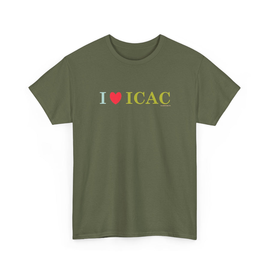 I love ICAC classic cotton t shirt