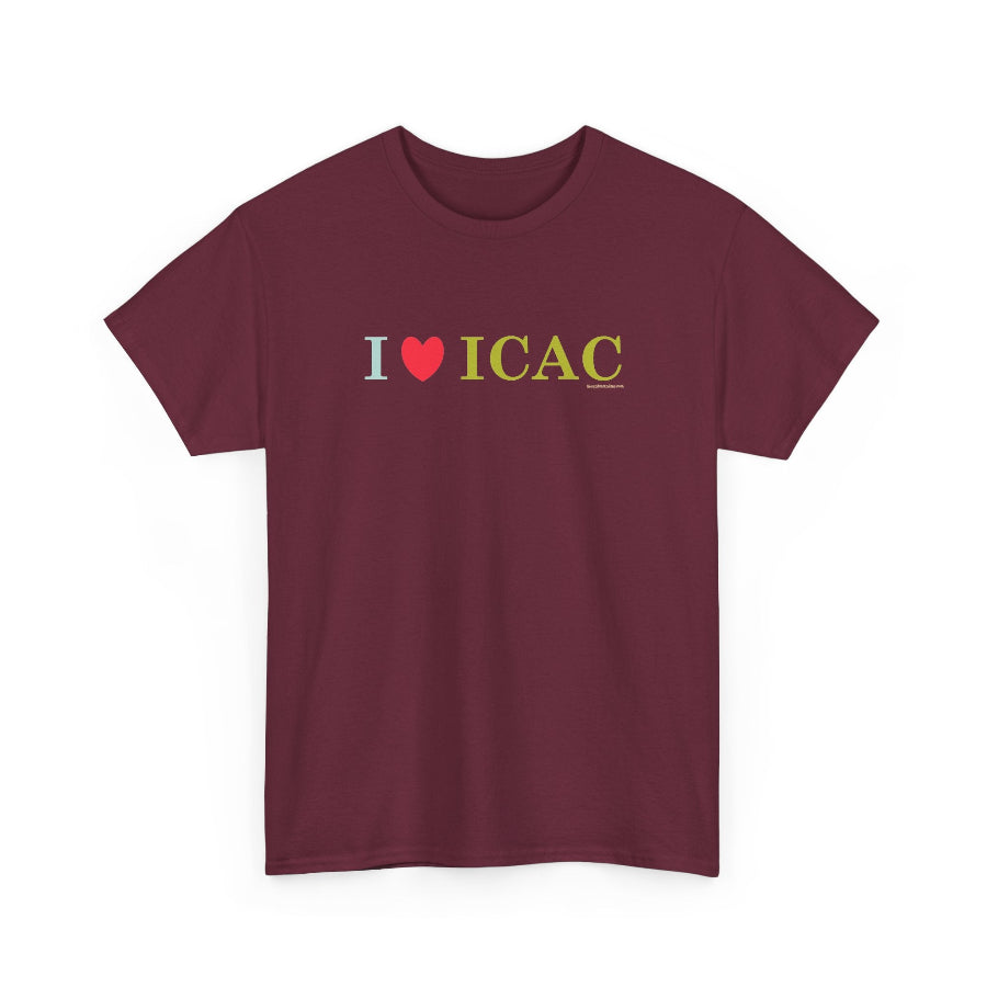 I love ICAC classic cotton t shirt