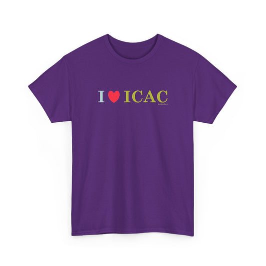 I love ICAC classic cotton t shirt