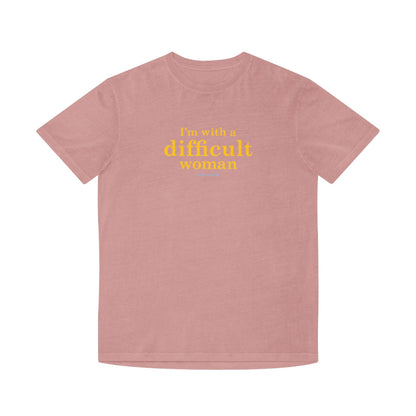 I'm with a difficult woman faded t shirt