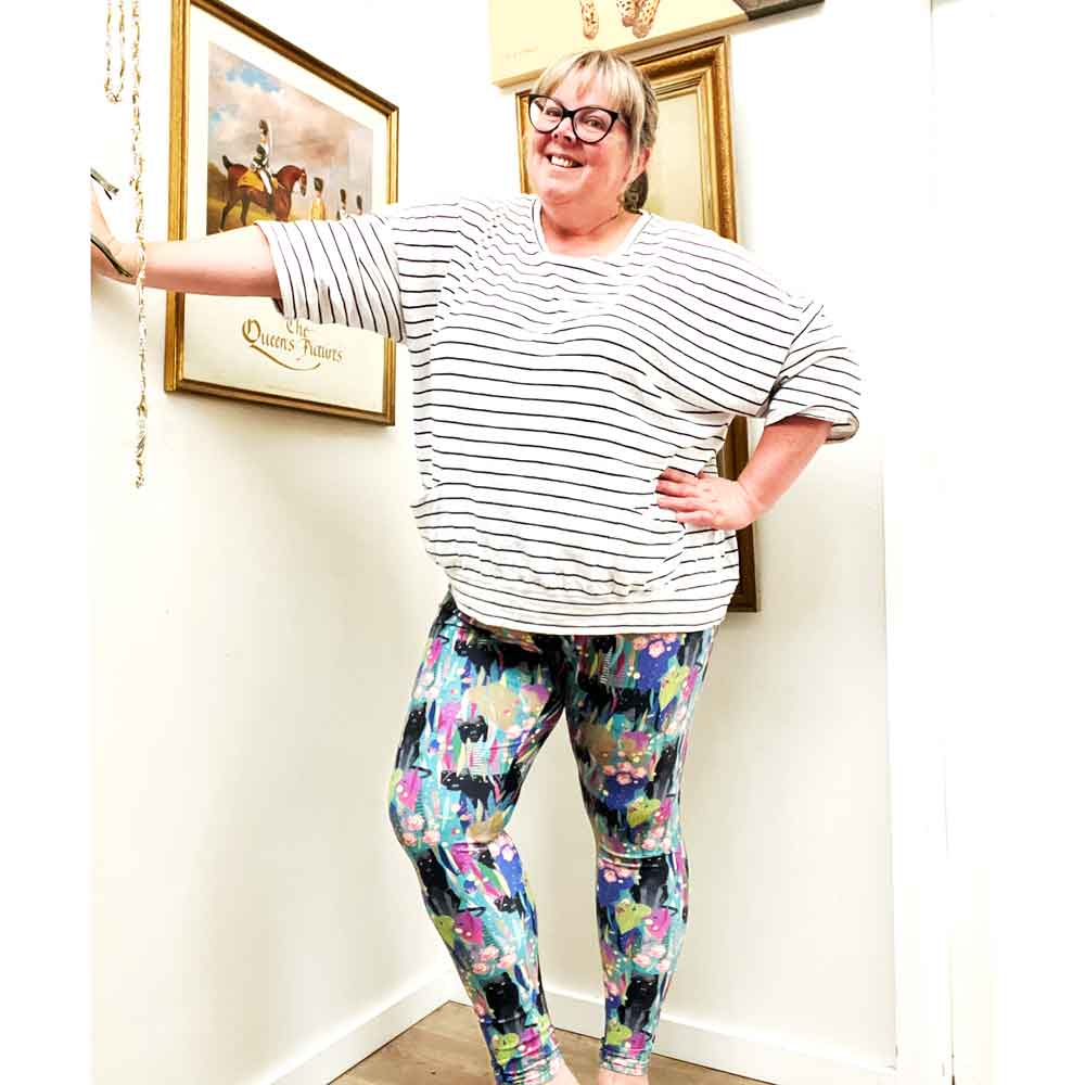 Curvy Lithgow Panther Leggings 2xl-6xl