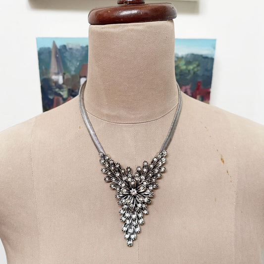 Large vintage flower necklace