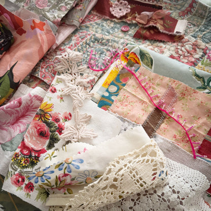 Slow stitch Lily the Pink pack