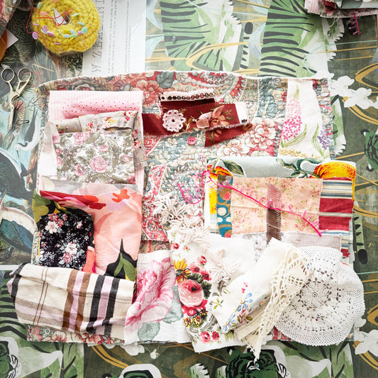 Slow stitch Lily the Pink pack