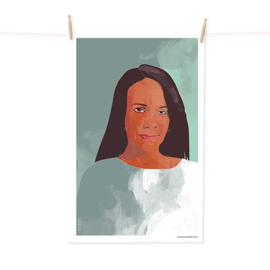 Linda Burney tea towel
