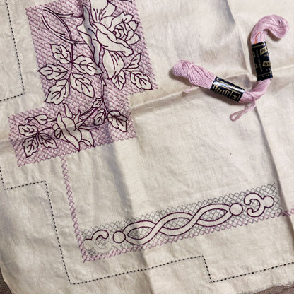 Linen doilie (unfinished)
