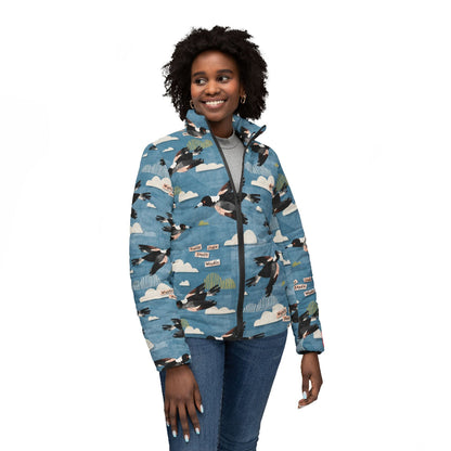 Magpie Talk Blue women’s puffer jacket