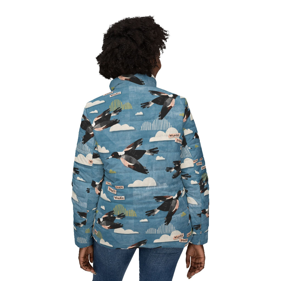 Magpie Talk Blue women’s puffer jacket