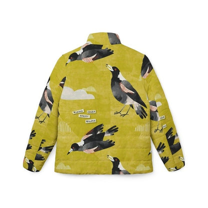 RTS Womens Puffer jacket Gold Magpie Talk