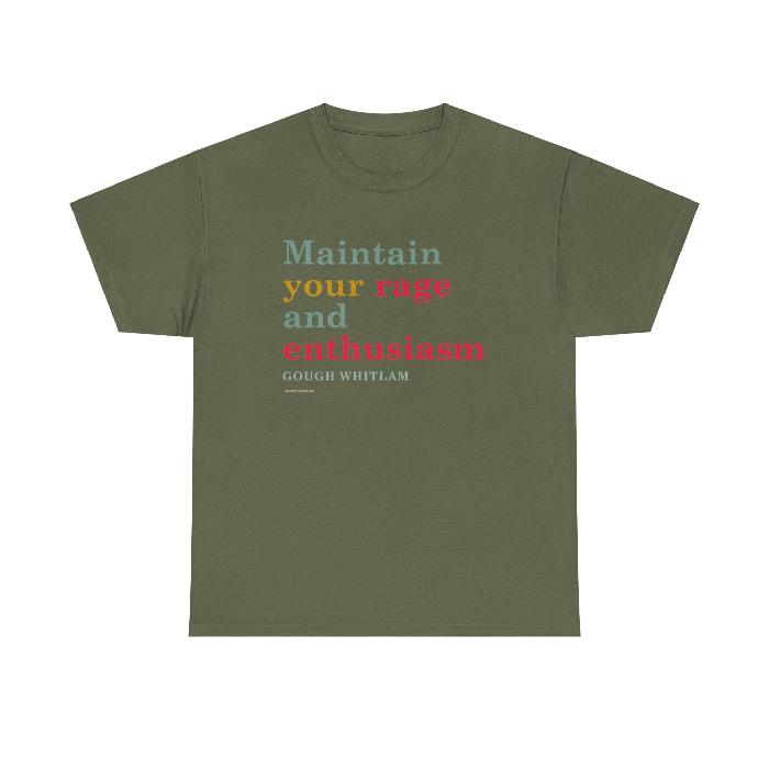 Maintain your rage t shirt green