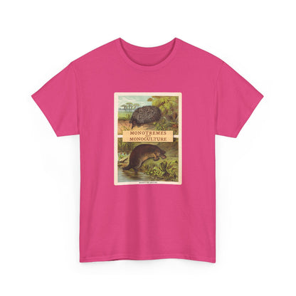 Monotremes not Monoculture cotton t shirt