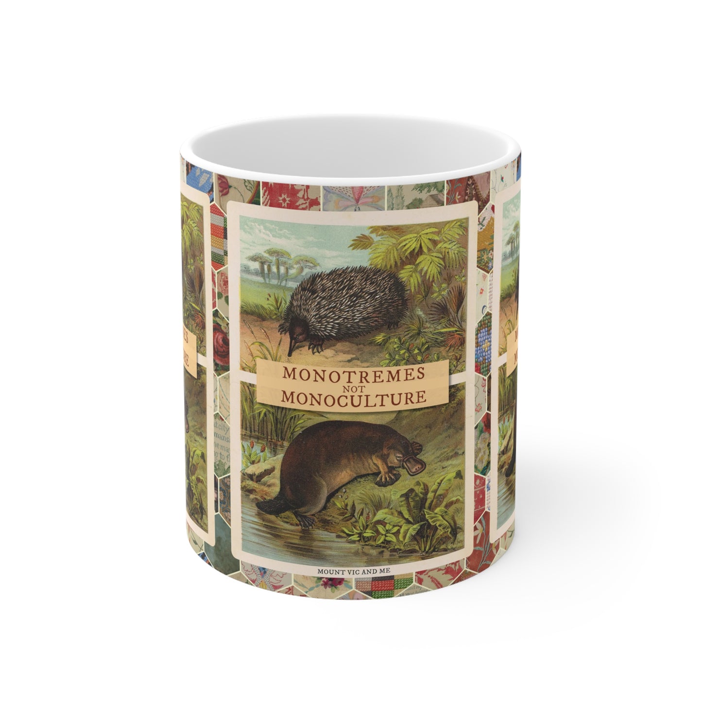 Monotremes not Monoculture mug
