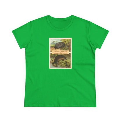 Monotremes not Monoculture semi-fit t shirt