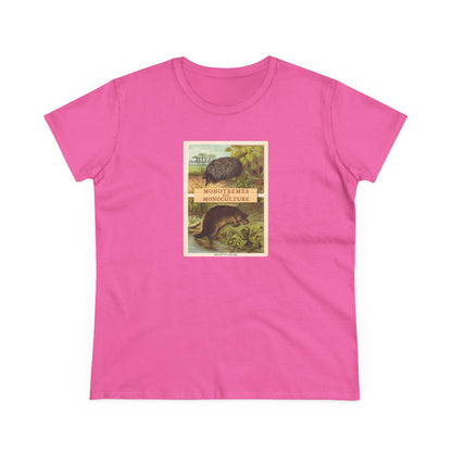 Monotremes not Monoculture semi-fit t shirt
