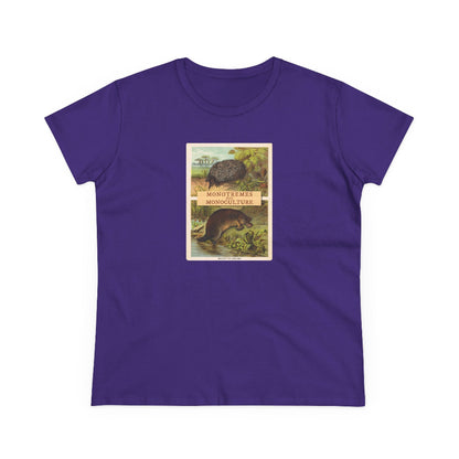 Monotremes not Monoculture semi-fit t shirt