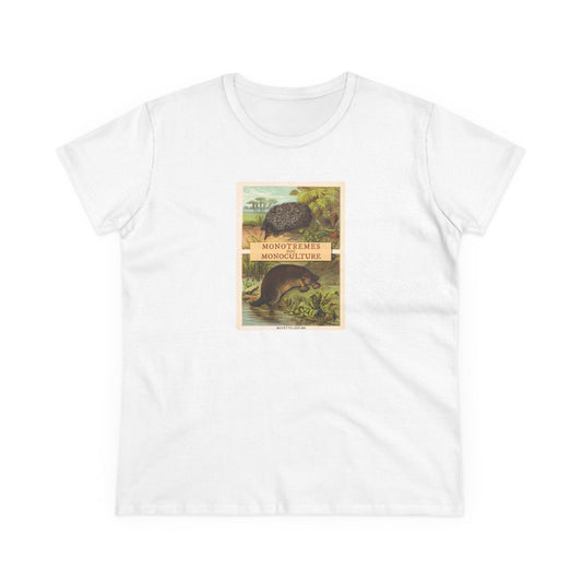 t shirt with echidna and platypus 