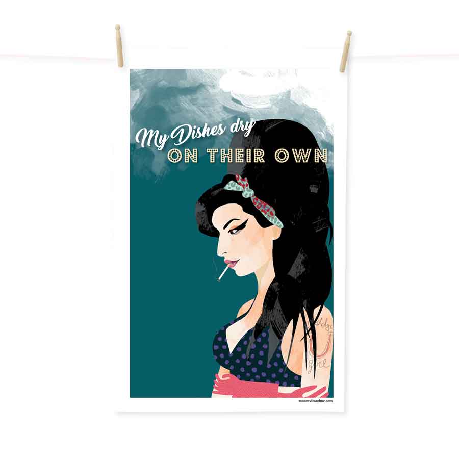 My dishes dry on their own tea towel