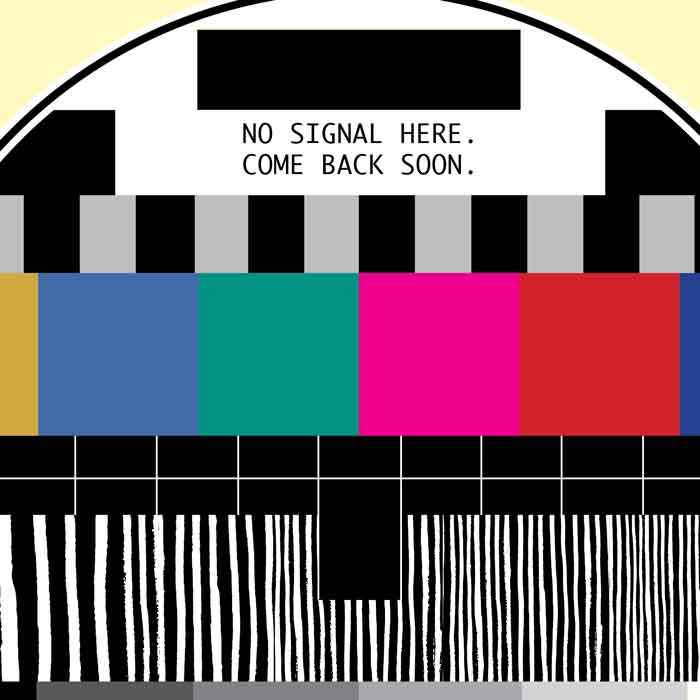 No signal classic tv cotton t shirt