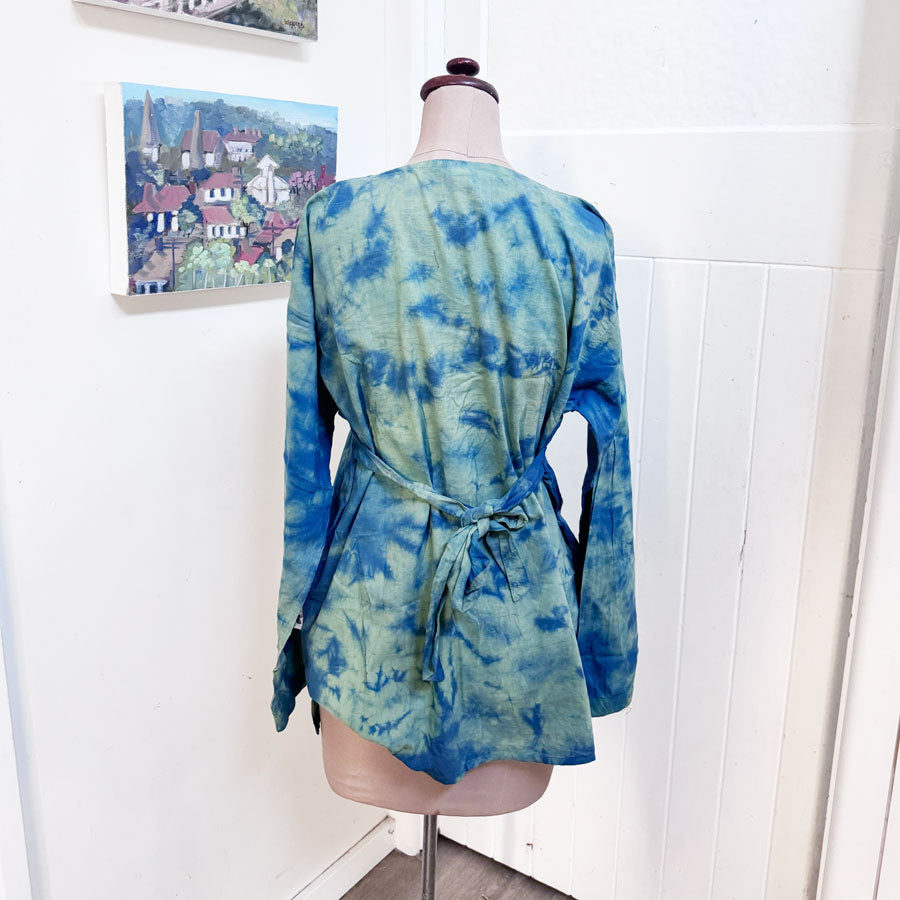 Nepalese cotton tie dye blouse