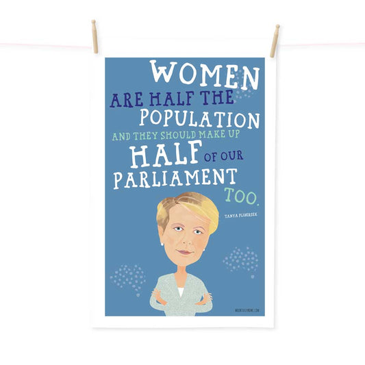 Tanya Plibersek Women in Politics tea towel