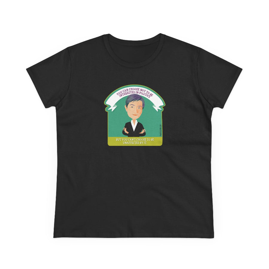 Penny Wong Choose Politics quote semi-fit t shirt