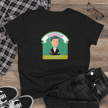 Penny Wong Choose Politics quote semi-fit t shirt