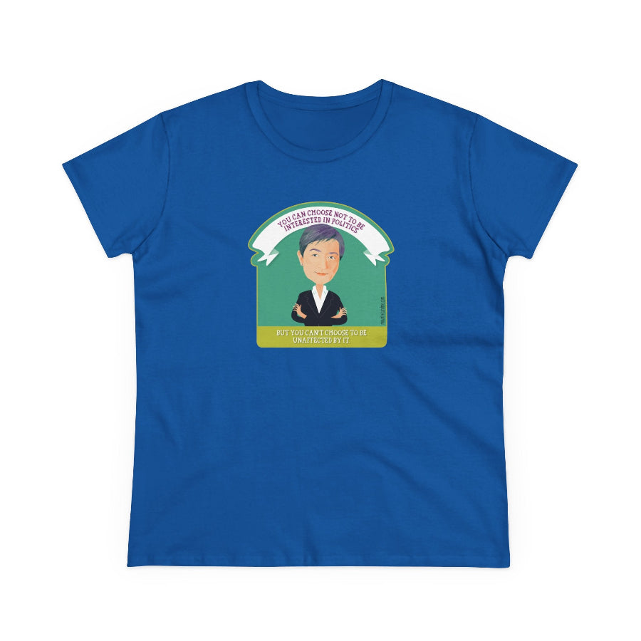 Penny Wong Choose Politics quote semi-fit t shirt