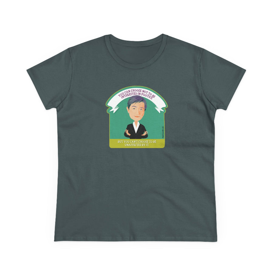 Penny Wong Choose Politics quote semi-fit t shirt