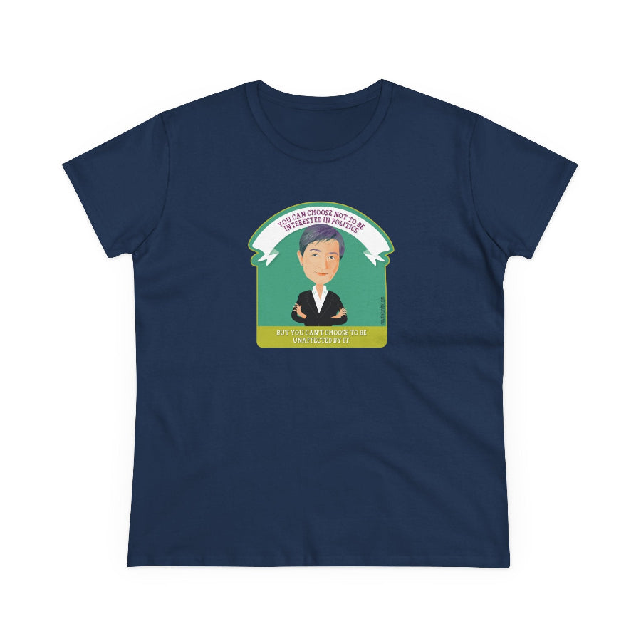 Penny Wong Choose Politics quote semi-fit t shirt