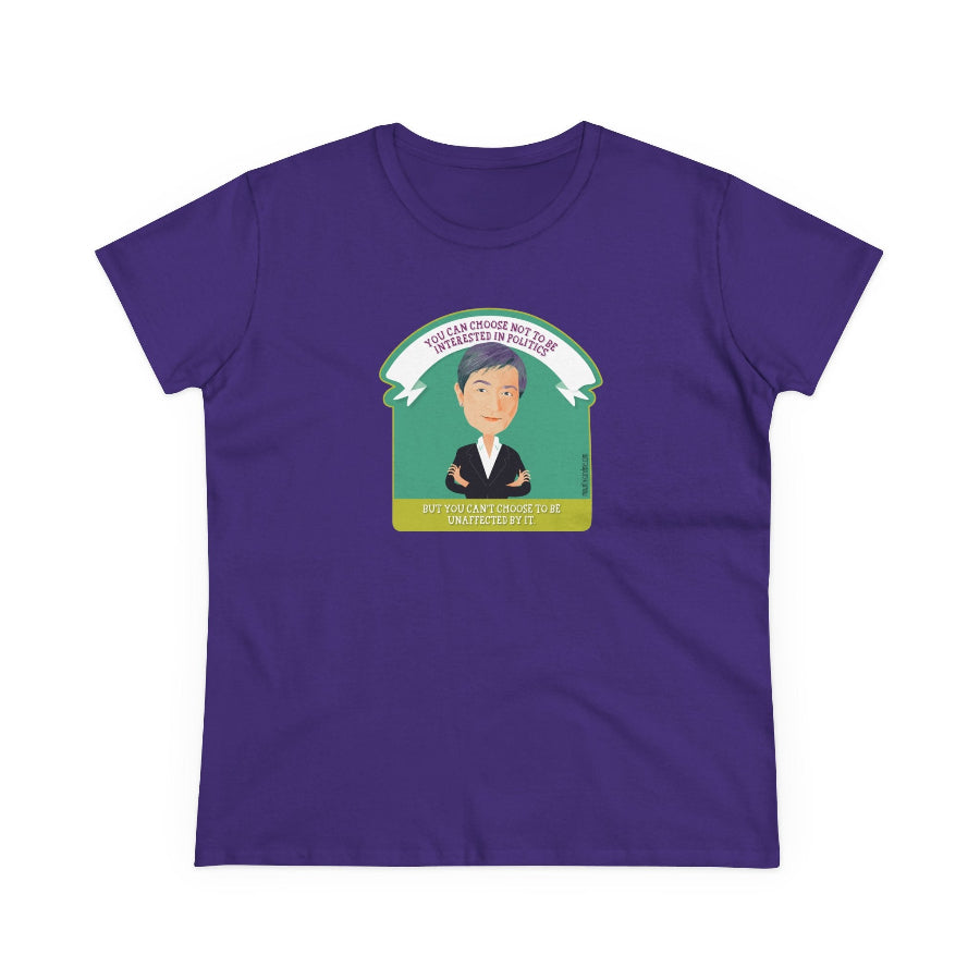 Penny Wong Choose Politics quote semi-fit t shirt