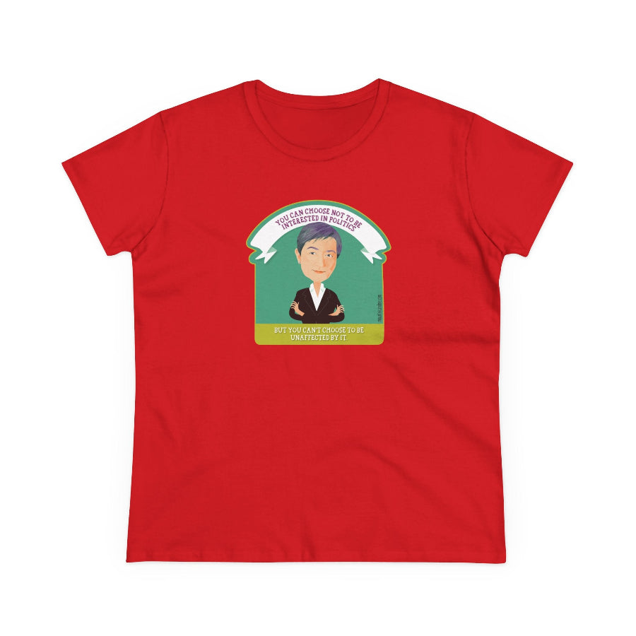 Penny Wong Choose Politics quote semi-fit t shirt