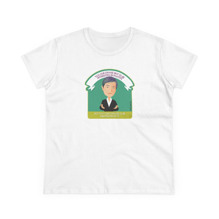 Penny Wong Choose Politics quote semi-fit t shirt