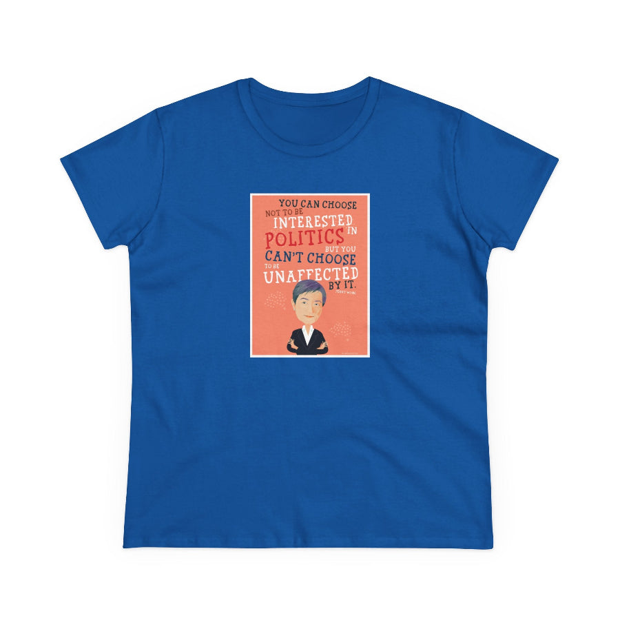 Penny Wong Choose Politics semi-fit t shirt