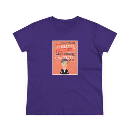 Penny Wong Choose Politics semi-fit t shirt