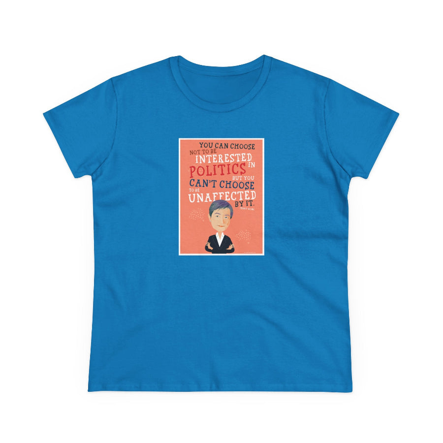 Penny Wong Choose Politics semi-fit t shirt