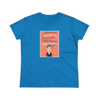 Penny Wong Choose Politics semi-fit t shirt