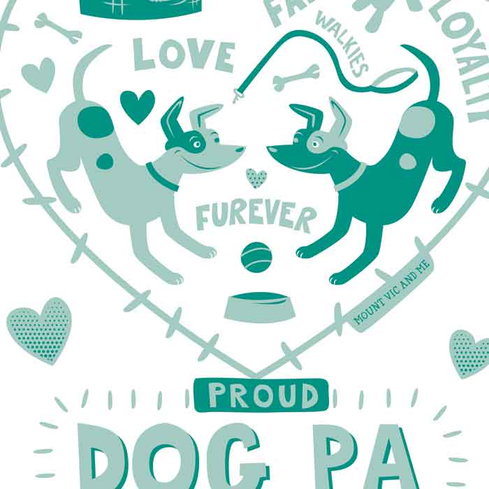 Proud Dog Pa Furever t shirt