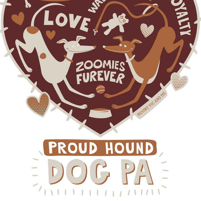 Proud Hound Dog Pa Furever t shirt