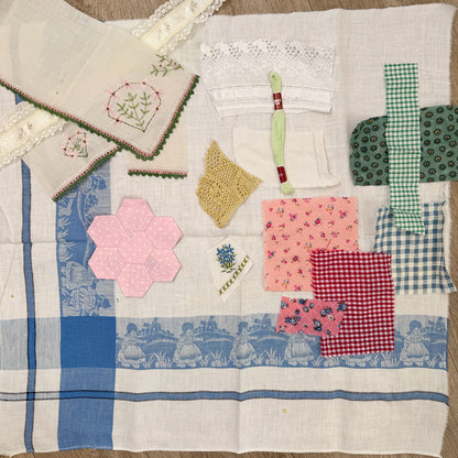 Slow stitch Retro fun fabric pack