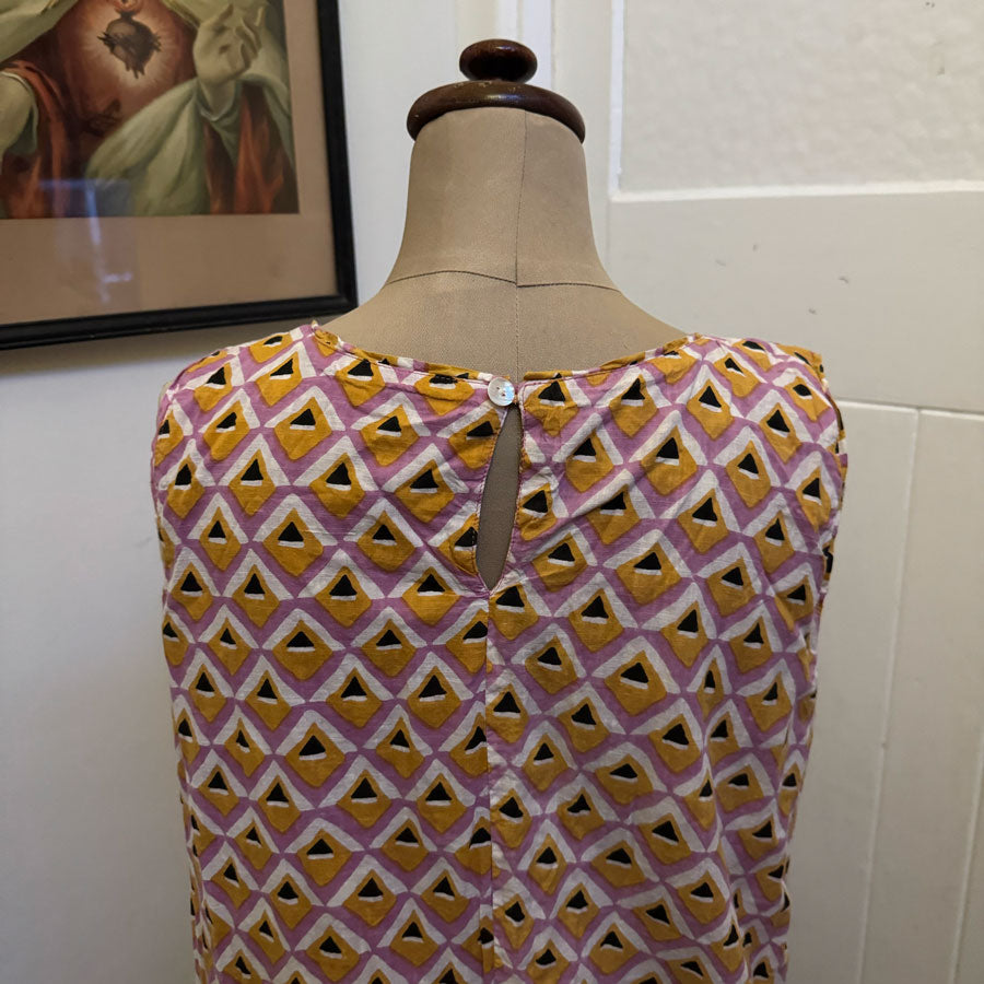 sz M-L reversible cotton dress