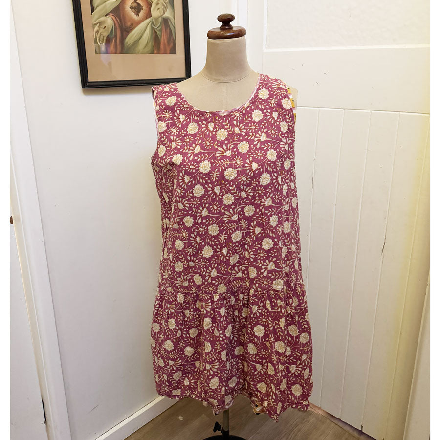 sz M-L reversible cotton dress