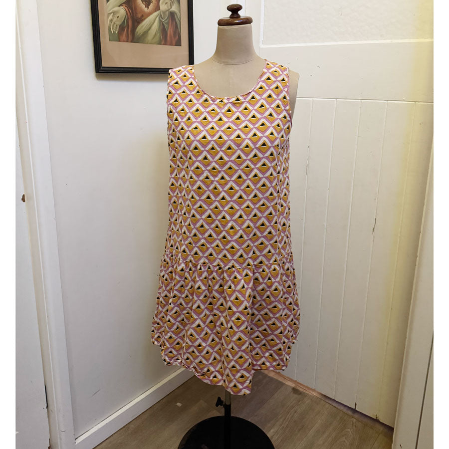 sz M-L reversible cotton dress