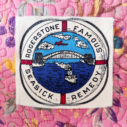 Bunch of fabric printed patches