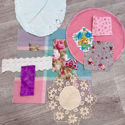 Slow stitch Rosie Round fabric pack