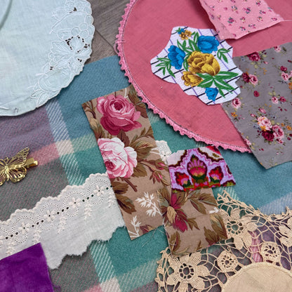 Slow stitch Rosie Round fabric pack