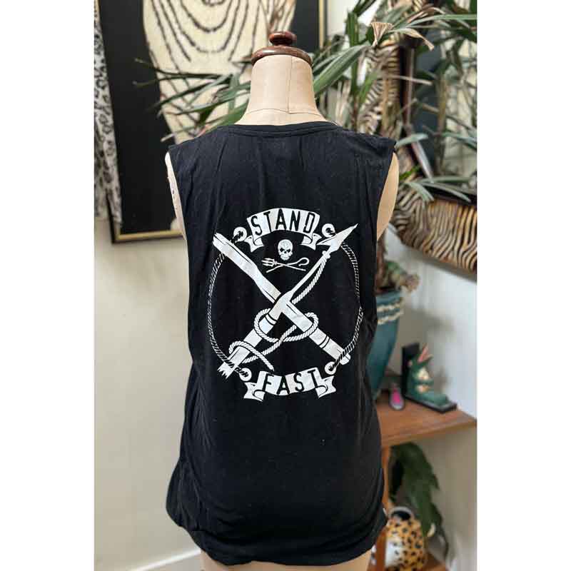 sz M Sea Shepherd Stand Fast black singlet