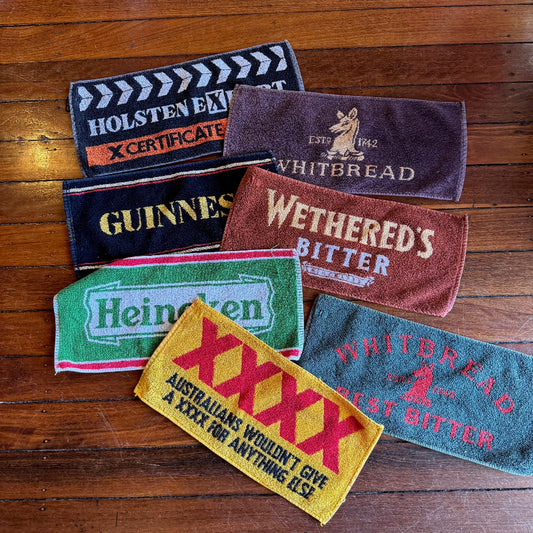 Set of 7 beer bar towels