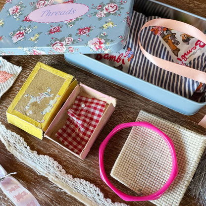 Sewing ephemera and trinket tin 6