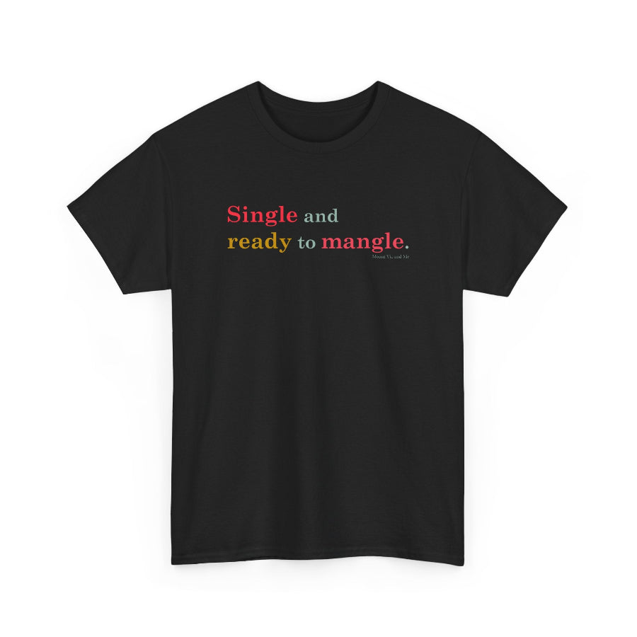 Single ready to mangle cotton t shirt